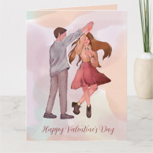 Romance die de Kaart van de Dag van de Valentijn