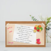 Romance Eenvoudig papier met gelei Snoep (Staand voorkant)