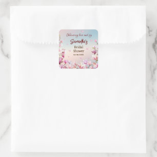 Romance en Fleur - Autocollant pour Réception de M