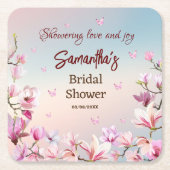 Romance en fleur - Sous-verre en papier pour enter (Devant)