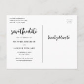 Romance Enregistrer la date Carte postale (Dos)