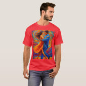 Romance et art : T-shirt d'Art Abstrait (Devant entier)