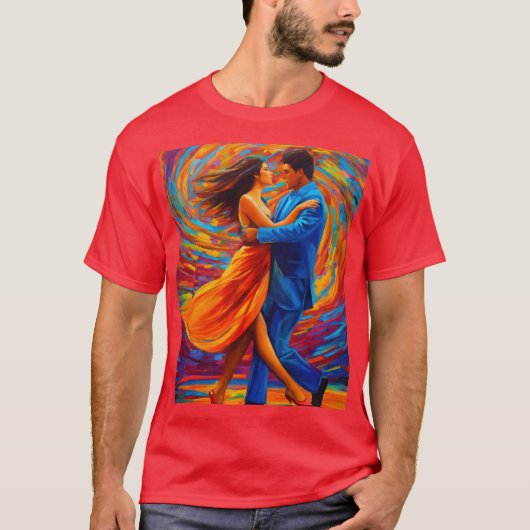 Romance et art : T-shirt d'Art Abstrait (Devant)
