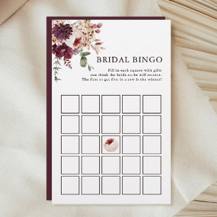 Romance Floral Bridal Bingo Game