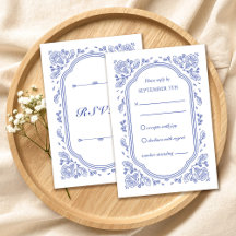 Romance Floral RSVP-kaart