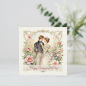 Romance Floral Victorien – Carte de la Saint-Valen (Debout devant)
