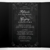 Romance gothique "Ensemble avec" RSVP MENU #2 (Intérieur au milieu)