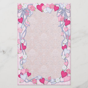 Romance hart en lint briefpapier