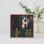 Romance in het sprookjesbos kaart (Staand voorkant)