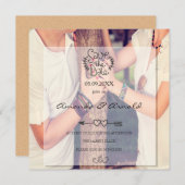 Romance in liefde foto bewaart de datumkaarten save the date (Voorkant / Achterkant)