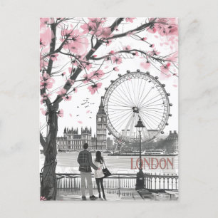 Romance in Londen Briefkaart
