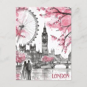 Romance in Londen Briefkaart