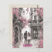 Romance in Londen Briefkaart (Voorkant / Achterkant)