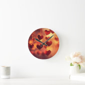 Romance intemporelle - Coeurs pendants Horloge mur (Maison)