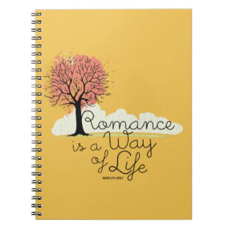 Romance is een manier van leven notebook notitieboek