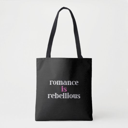 Romance is een opstandige Canvas tas (Voorkant)