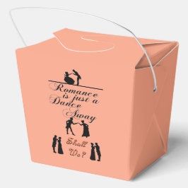 Romance is slechts een dans verwijderd bedankdoosjes