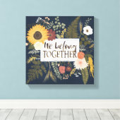 Romance IV najaar | Wij zijn samen Canvas Afdruk (Insitu (Houten vloer))