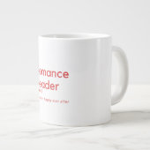 Romance lezer gedefinieerd! extra grote beker (Voorkant rechts)