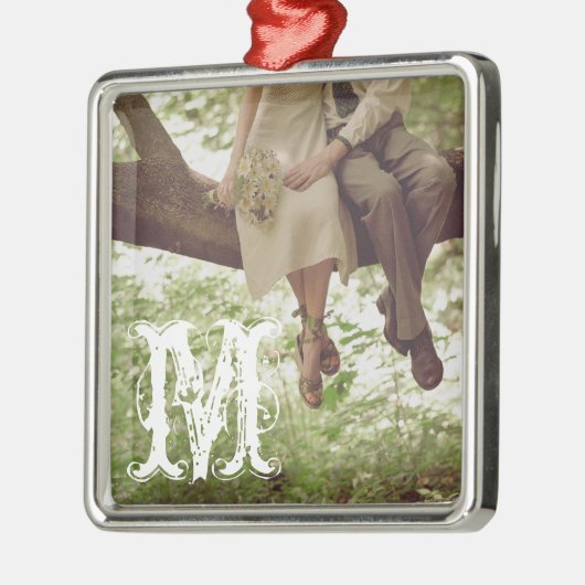 Romance Liefde Monogram Initiaal Ornament (Links)