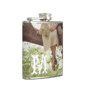 Romance Love Paar Monogram Whiskey Flask Heupfles (Rechts)