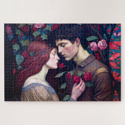 Romance Lovers Couple Legpuzzel (Horizontaal)
