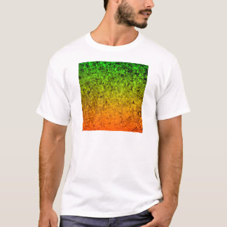 ROMANCE ME, Island Ombre Neon Oranje Green Stars T-shirt