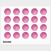 ROMANCE ME Roze Paarse Sterren Ombre Schilderen Ronde Sticker (Vel)