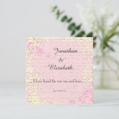 Romance met bijbelvers bruiloft Kaart (Staand voorkant)