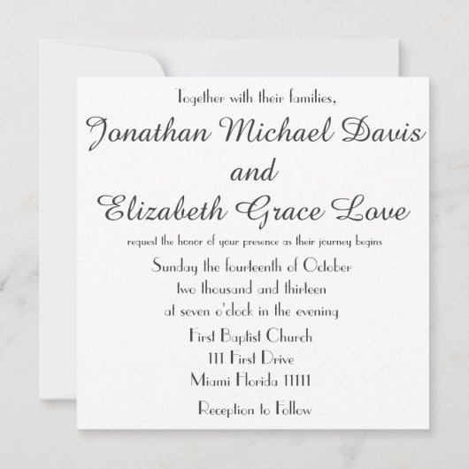 Romance met bijbelvers bruiloft Kaart (Achterkant)