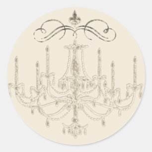 Romance met een kroonluchter ~ 20 Sticker bruiloft