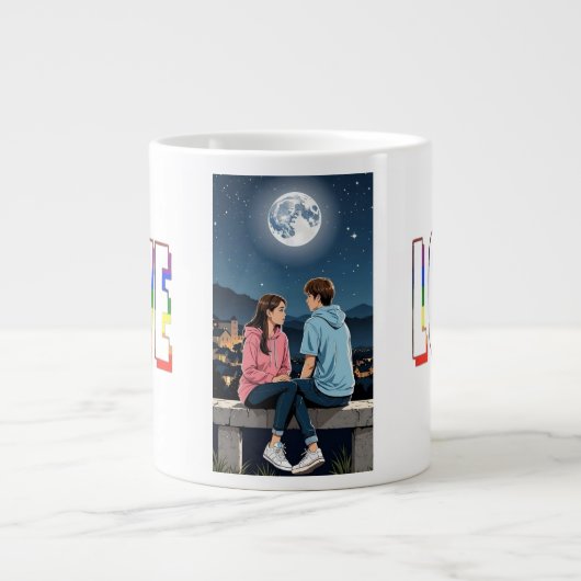 Romance met sterogen extra grote beker (Voorkant)