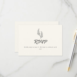 Romance Moderne du Désert Bohème Carton RSVP