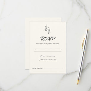 Romance Moderne du Désert Bohémien Carton RSVP