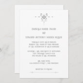 Romance Mooie Bella en Edward bruiloft Kaart (Voorkant / Achterkant)