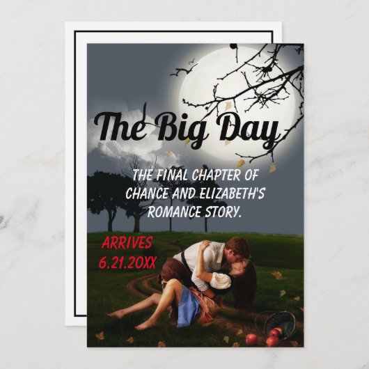 Romance nieuwe stijl kaart (Voorkant / Achterkant)