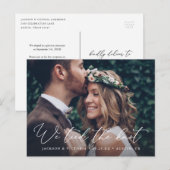 Romance Nous avons lié la carte postale du noeud E (Devant / Derrière)