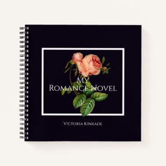Romance Novel Notitieboek met een  Roze Roos