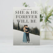 Romance Novel Save the Date Aankondiging (Staand voorkant)