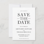 Romance Novel Save the Date Aankondiging (Achterkant)