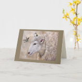 Romance op Wooly Acres-kaart Kaart (Gele Bloem)