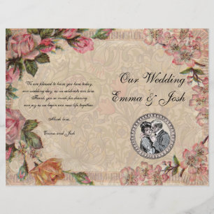 Romance paar Antiek Rozen bruiloft