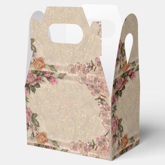 Romance paar: Antiek Rozen Girly Love Bedankdoosjes (Geopend)