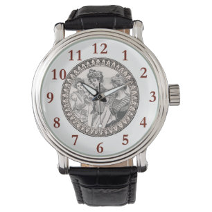 Romance paar: Antiek Rozen Girly Love Horloge