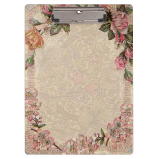  Romance paar: Antiek Rozen Girly Love Klembord