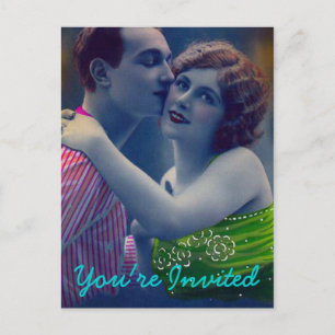 Romance paar bruiloft Briefkaart