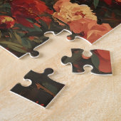  Romance: Paar in Red Peony Field Legpuzzel (Zijkant)