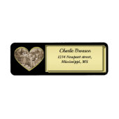 Romance paar, man en vrouw liefde Etiket (Voorkant)