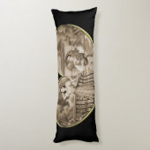 Romance paar, man en vrouw liefde Lichaamskussen (Achterkant (Verticaal))