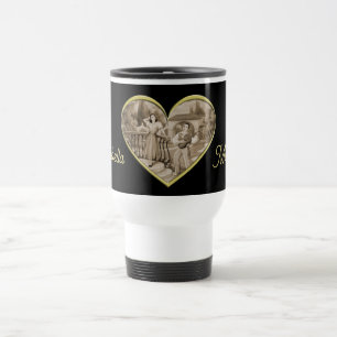 Romance paar, man en vrouw liefde Reisbeker